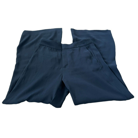 Banana Republic Pants Womens Size 8 Dress Blue Mid Rise Straight Leg Trousers - Picture 1 of 7
